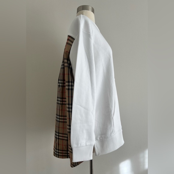 Burberry Vintage Check Cotton Oversized Sweatshirt - Picture 2 of 16